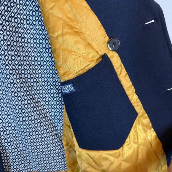 Scotch and Soda Blue Peacoat Coat Jacket Double Breasted Mens XL - Picture 8 of 15